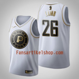 NBA Indiana Pacers Trikot Jeremy Lamb 26 Nike 2019-2020 Weiß Golden Edition Swingman - Herren